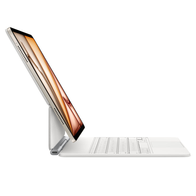Apple Magic Tastatur Universal USB + Bluetooth AZERTY Französisch Weiß