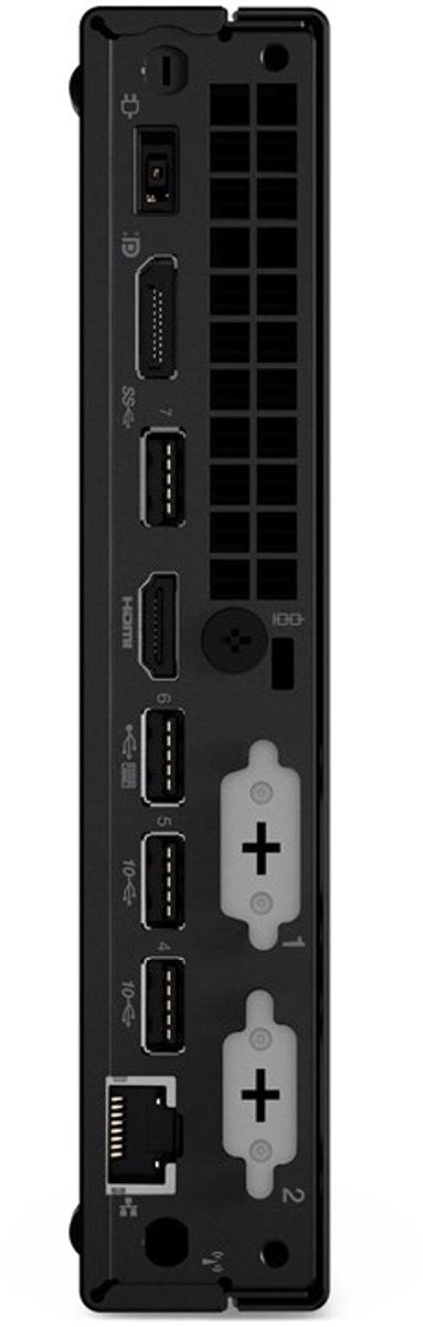 Lenovo ThinkCentre M70q Intel® Core™ i3 i3-13100T 8 GB DDR4-SDRAM 256 GB SSD Windows 11 Pro Mini PC Mini-PC Schwarz 12E4SB4N00