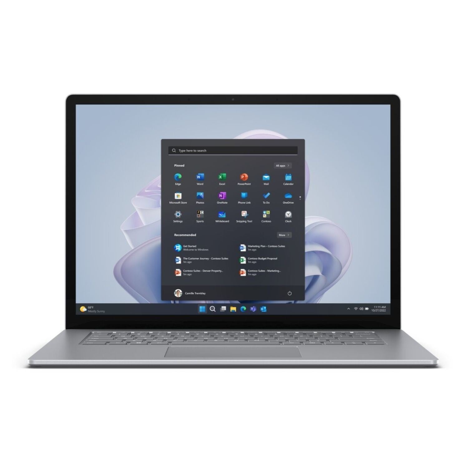 Microsoft Surface Laptop 5 Intel® Core™ i7 i7-1265U 38,1 cm (15") Touchscreen 16 GB LPDDR5x-SDRAM 512 GB SSD Wi-Fi 6 (802.11ax) Windows 11 Pro UK Englisch Platin