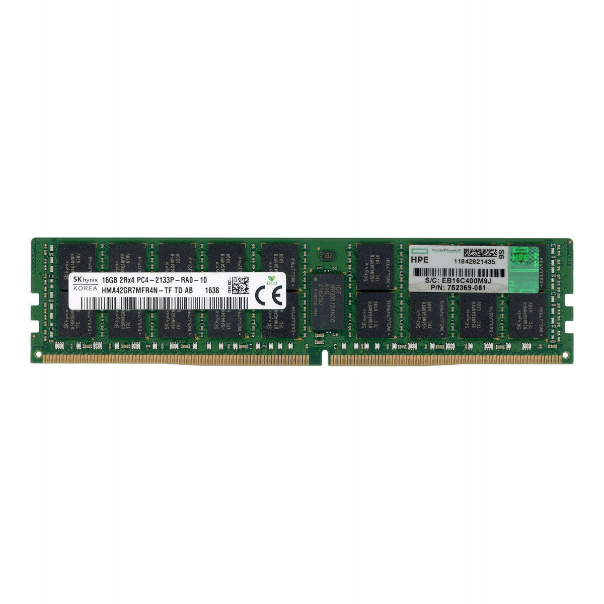 HP 16 GB (1 x 16 GB) DDR4-2133 PC4-17000 ECC Registered RDIMM 752369-081
