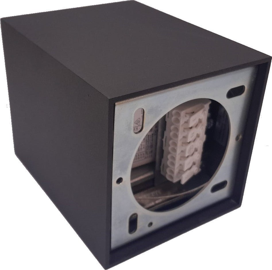 Modulare Deckenleuchte Smart Surface Box, Schwarz, strukturiertes Metall 12514232 - Compridis