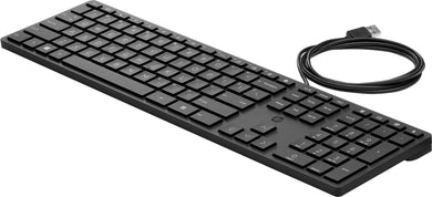 HP kabelgebundene Desktop-Tastatur mit französischem Layout und USB-A-Schnittstelle L96909-051 - Compridis