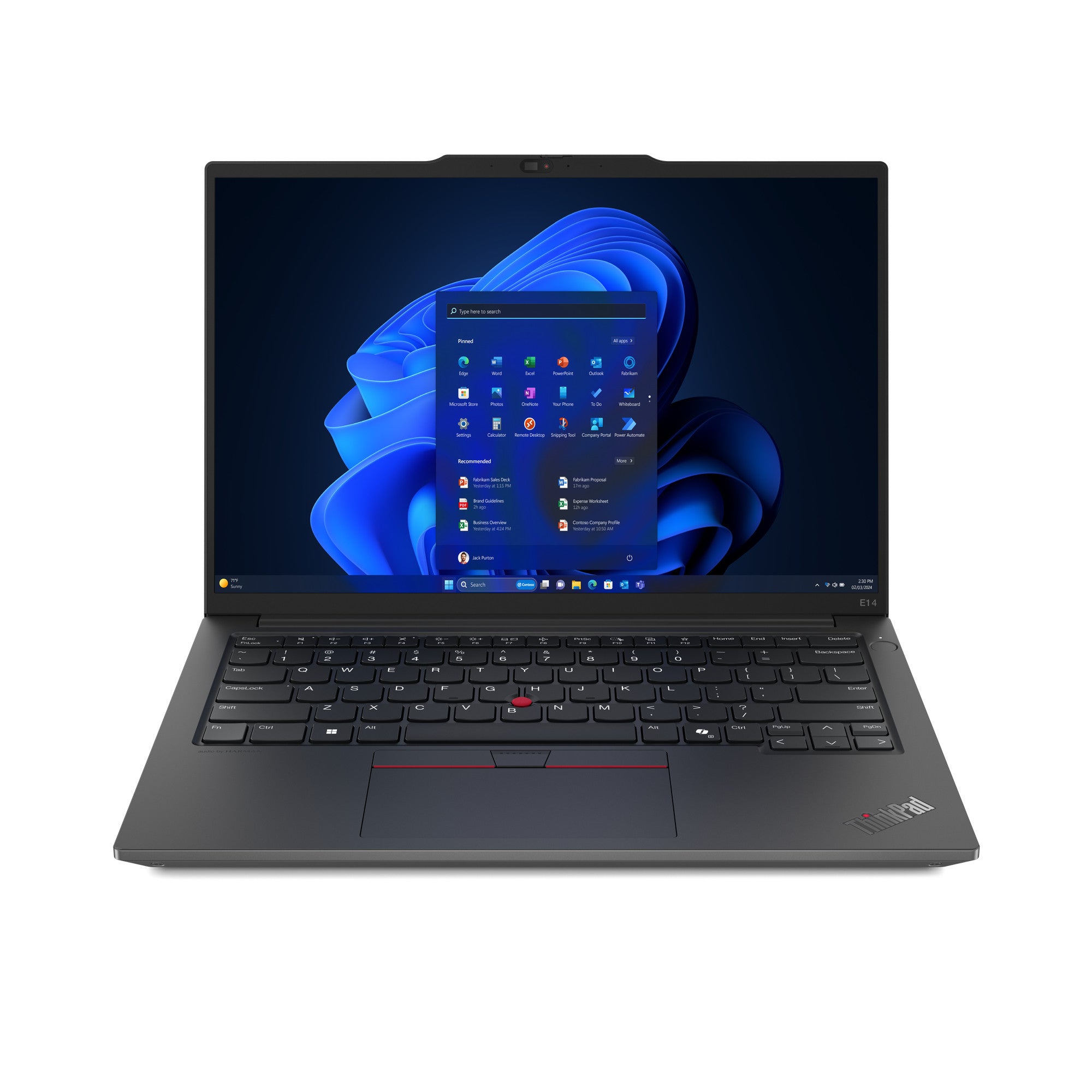 Lenovo ThinkPad E14 Gen 6 (Intel) Intel Core Ultra 7 155H Laptop 35,6 cm (14") WUXGA 16 GB DDR5-SDRAM 512 GB SSD Wi-Fi 6E (802.11ax) Windows 11 Pro Englisch Schwarz