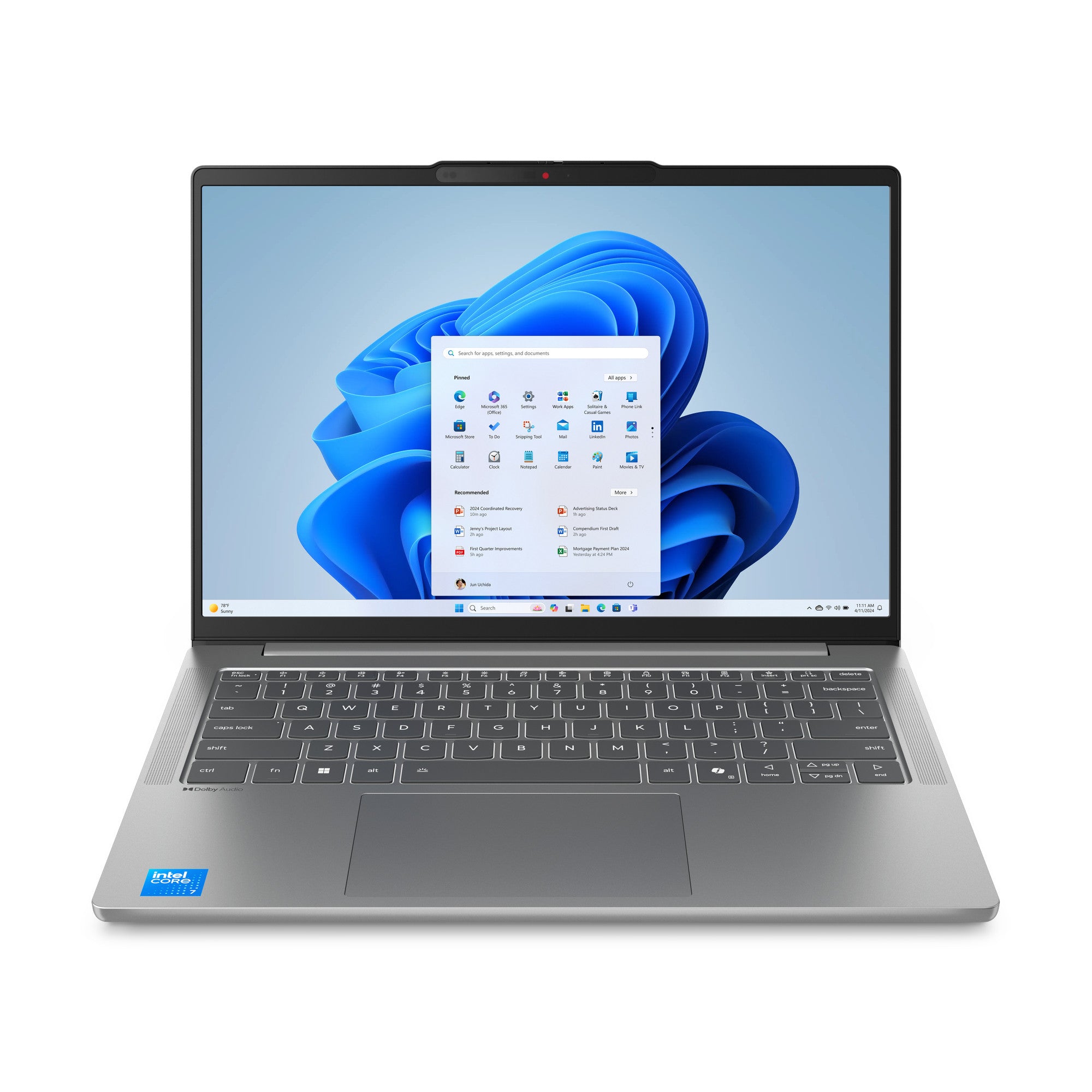 Lenovo IdeaPad Slim 5 14IRH10 Intel® Core™ i5 i5-13420H Laptop 35,6 cm (14") WUXGA 24 GB DDR5-SDRAM 512 GB SSD Wi-Fi 6 (802.11ax) Windows 11 Home Englisch Grau 83HR008CMH