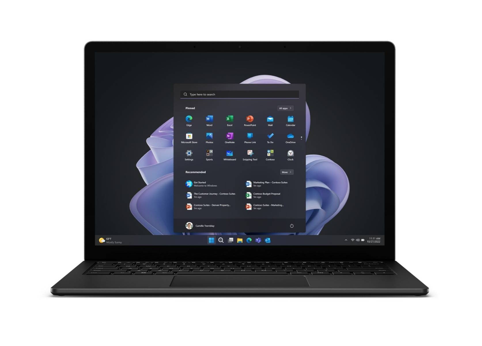 Microsoft Surface Laptop 5 Intel® Core™ i7 i7-1265U 34,3 cm (13.5") Touchscreen 16 GB LPDDR5x-SDRAM 512 GB SSD Wi-Fi 6 (802.11ax) Windows 11 Pro UK Englisch Schwarz