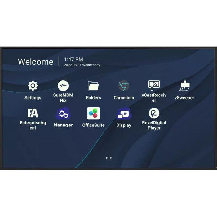 Viewsonic CDE7530 Signage-Display 190,5 cm (75") WLAN 450 cd/m² 4K Ultra HD Schwarz Eingebauter Prozessor Android 11