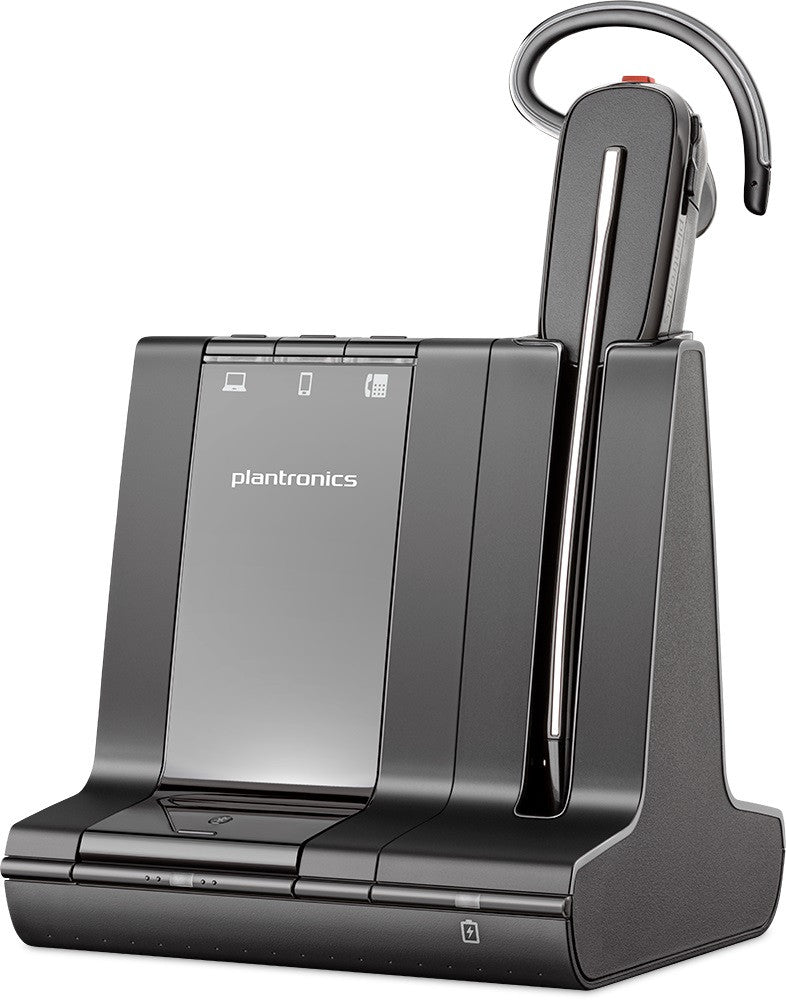 Poly S8240 Kopfhörer/Headset Kabelgebunden UND Kabellos Büro/Callcenter Bluetooth Schwarz 211819-11