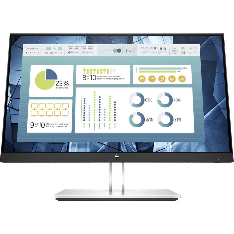 HP E-Series E22 G4 Computerbildschirm 54,6 cm (21.5") 1920 x 1080 Pixel Full HD LCD Schwarz, Silber