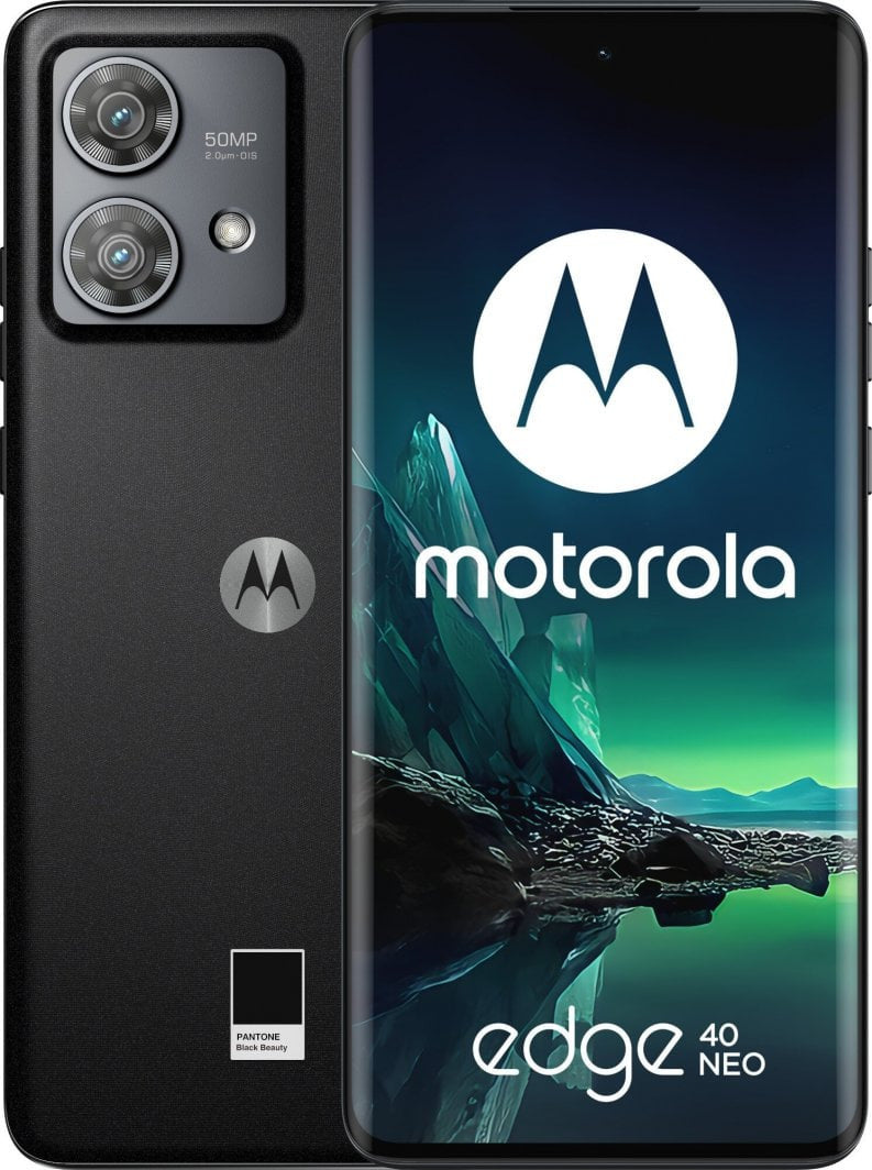 Motorola edge 40 Neo 16,6 cm (6,55 Zoll) Dual-SIM Android 13 5G USB Typ-C 12 GB 256 GB 5000 mAh Schwarz