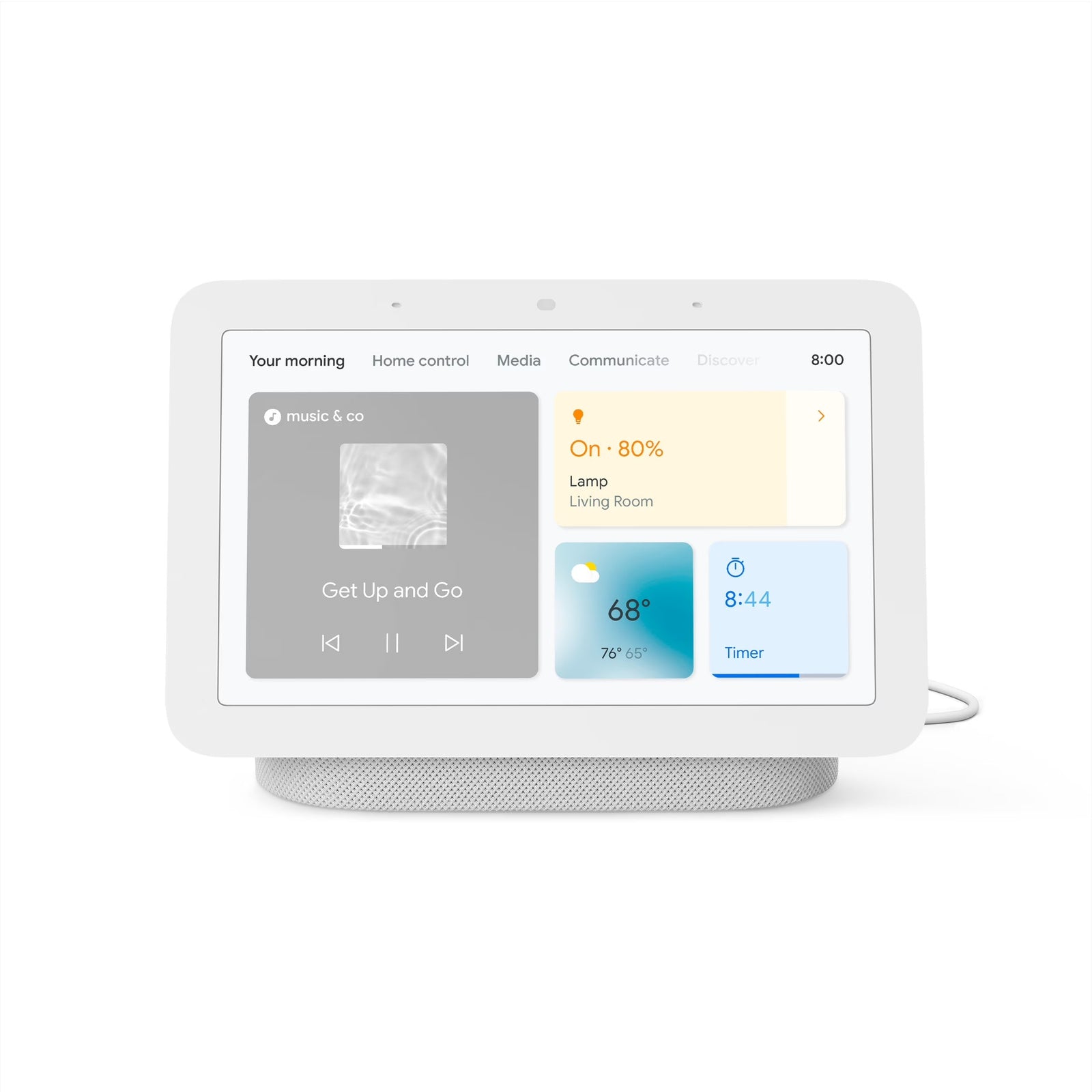 Google Nest Hub 2. Gen GA01892-FR 7" Smart Display Charcoal