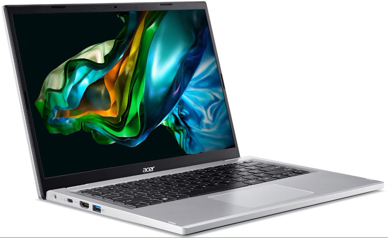 Acer Aspire 3 14 A314-42P-R5R7 AMD Ryzen™ 7 5700U Laptop 35,6 cm (14") WUXGA 16 GB LPDDR4x-SDRAM 512 GB SSD Wi-Fi 6 (802.11ax) Windows 11 Home Silber NX.KSFEH.008