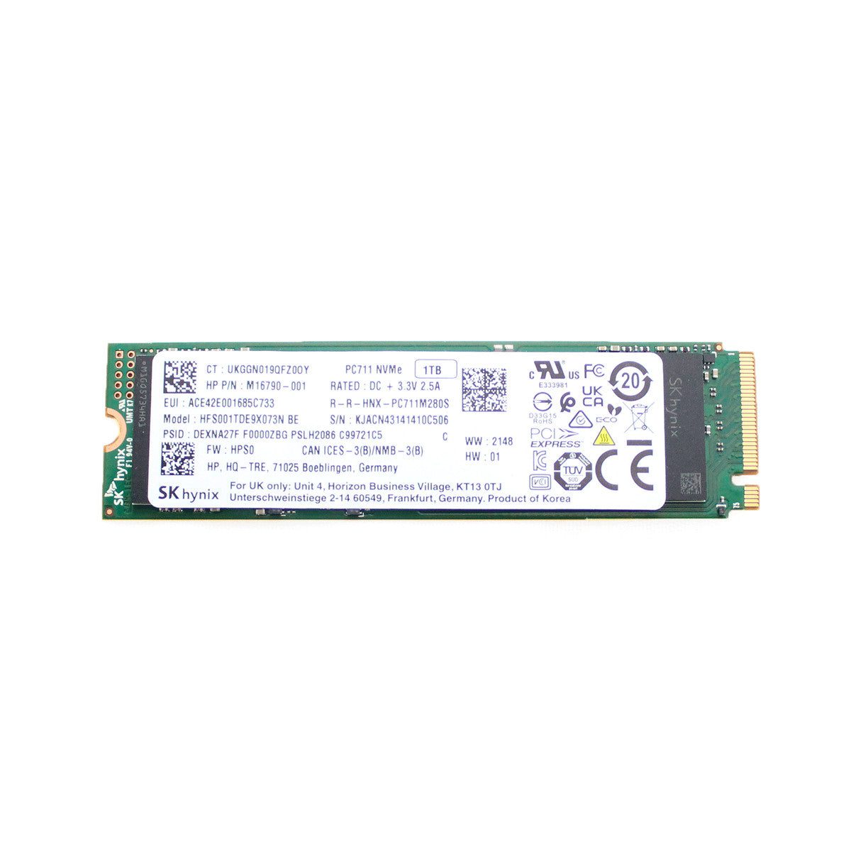 SK Hynix PC711 1 TB SSD HFS001TDE9X073N