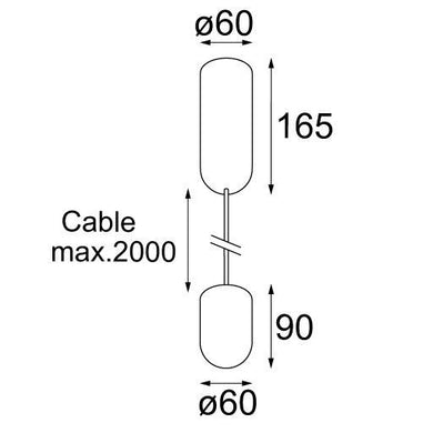 Modulares Placebo mit nach oben gerichteter LED 2700K 12620241 - Compridis