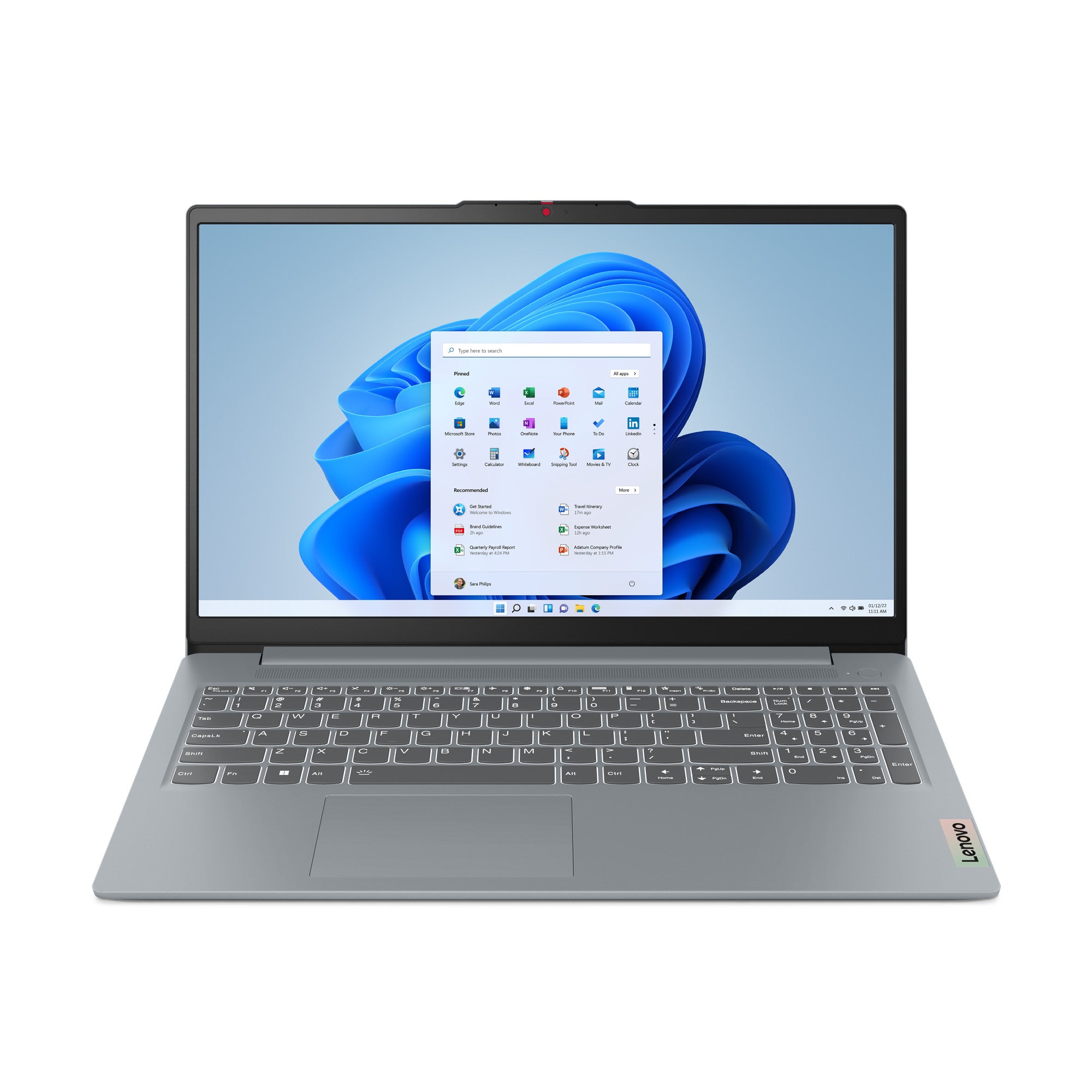 LENOVO IdeaPad Slim 3 i5-12450H 16 GB RAM 512 GB Speicher 15,6" QWERTZ-Tastatur (US-Layout) 83ER00E6MH