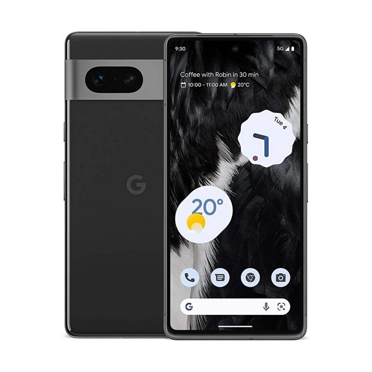 Google Pixel 7a 15,5 cm (6.1") Dual-SIM Android 13 5G USB Typ-C 8 GB 128 GB 4385 mAh Schwarz GA03694-GB