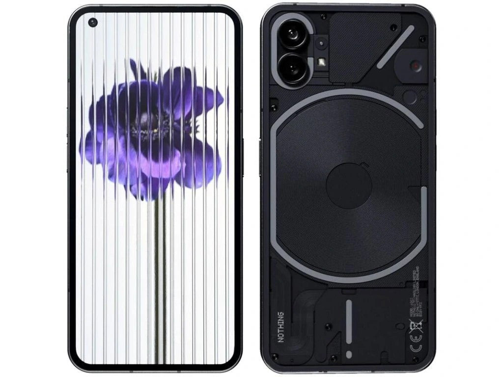 Nothing Phone (1) 16,6 cm (6.55") Dual-SIM 5G USB Typ-C 8 GB 128 GB 4500 mAh Schwarz A10400006