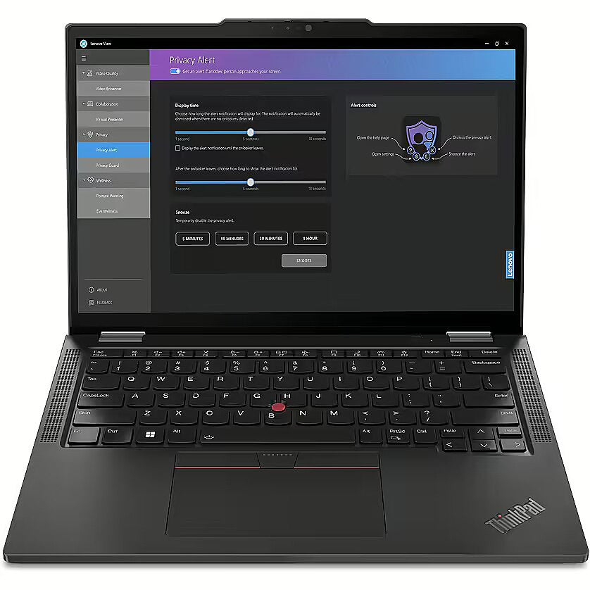 Lenovo ThinkPad X13 2-in-1 Gen 5 Intel Core Ultra 5 125U Hybrid (2-in-1) 33,8 cm (13.3") Touchscreen WUXGA 16 GB LPDDR5x-SDRAM 512 GB SSD Wi-Fi 6E (802.11ax) Windows 11 Pro UK Englisch Schwarz