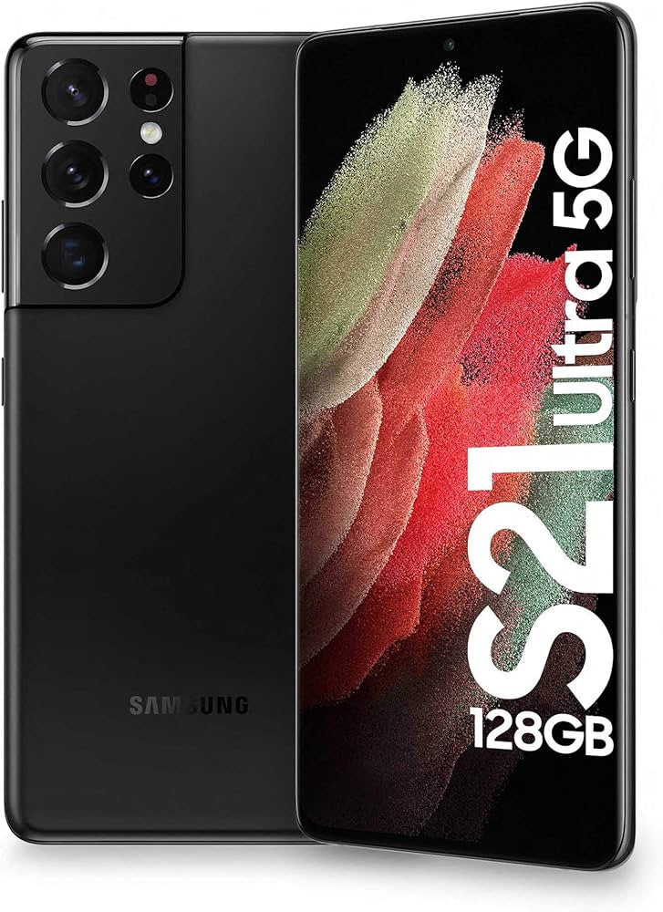 SAMSUNG Galaxy S21 Ultra 5G 12GB RAM 128GB storage Black SM-G998BZKDEUB
