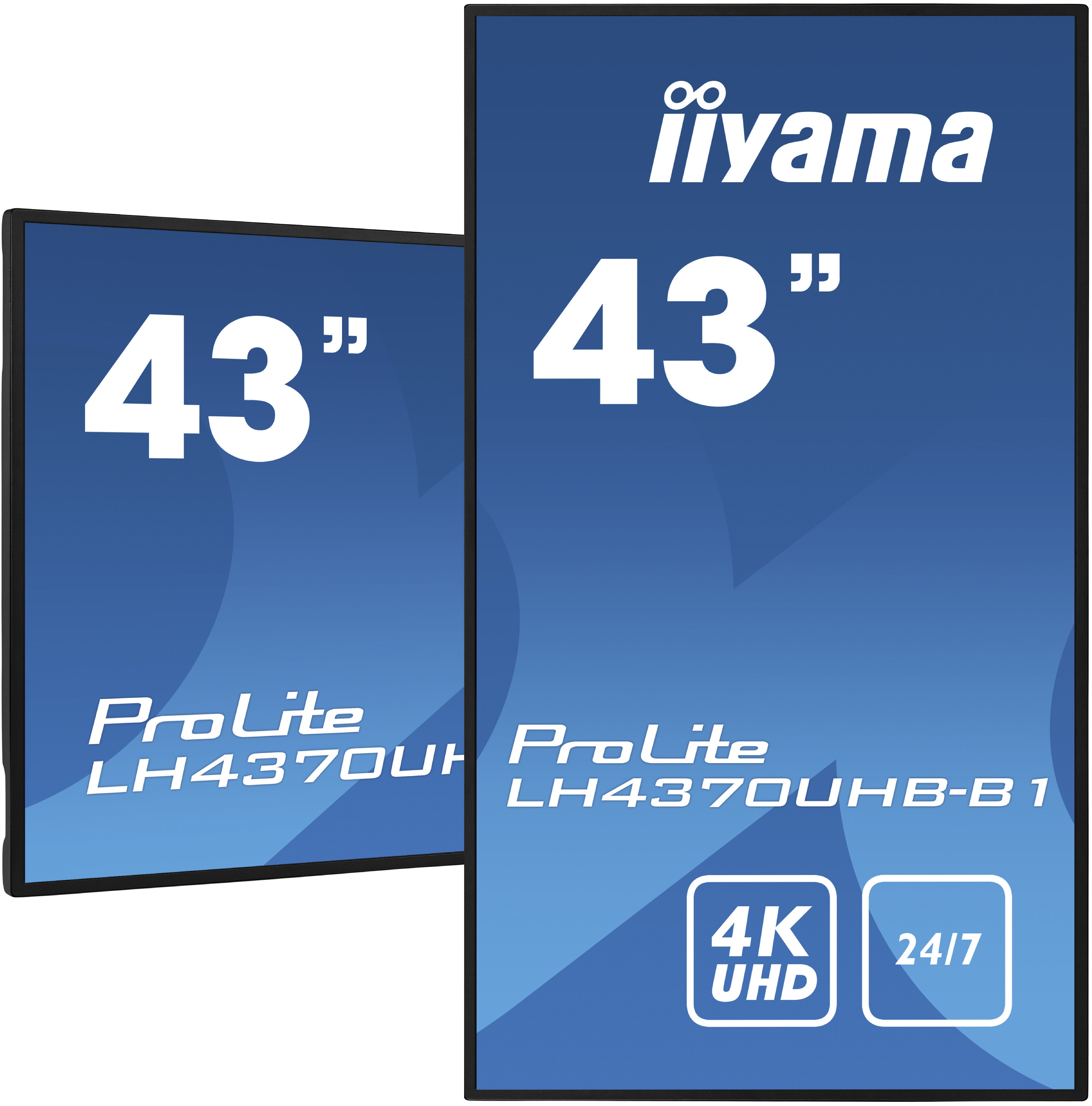 iiyama LH4370UHB-B1 Bildzeitung Digital Signage Flachbildschirm 108 cm (42,5") VA 700 cd/m² 4K Ultra HD Schwarz Prozessortyp Android 9.0 24/7