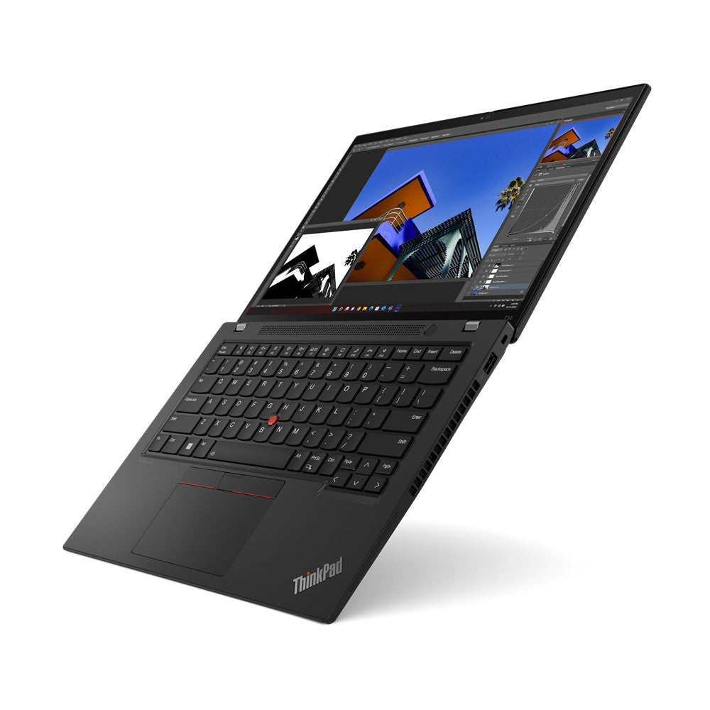 Lenovo ThinkPad T14 Gen 4 (Intel) Intel® Core™ i7 i7-1355U Laptop 35,6 cm (14") WUXGA 16 GB DDR5-SDRAM 512 GB SSD Wi-Fi 6E (802.11ax) Windows 11 Pro UK Englisch Schwarz
