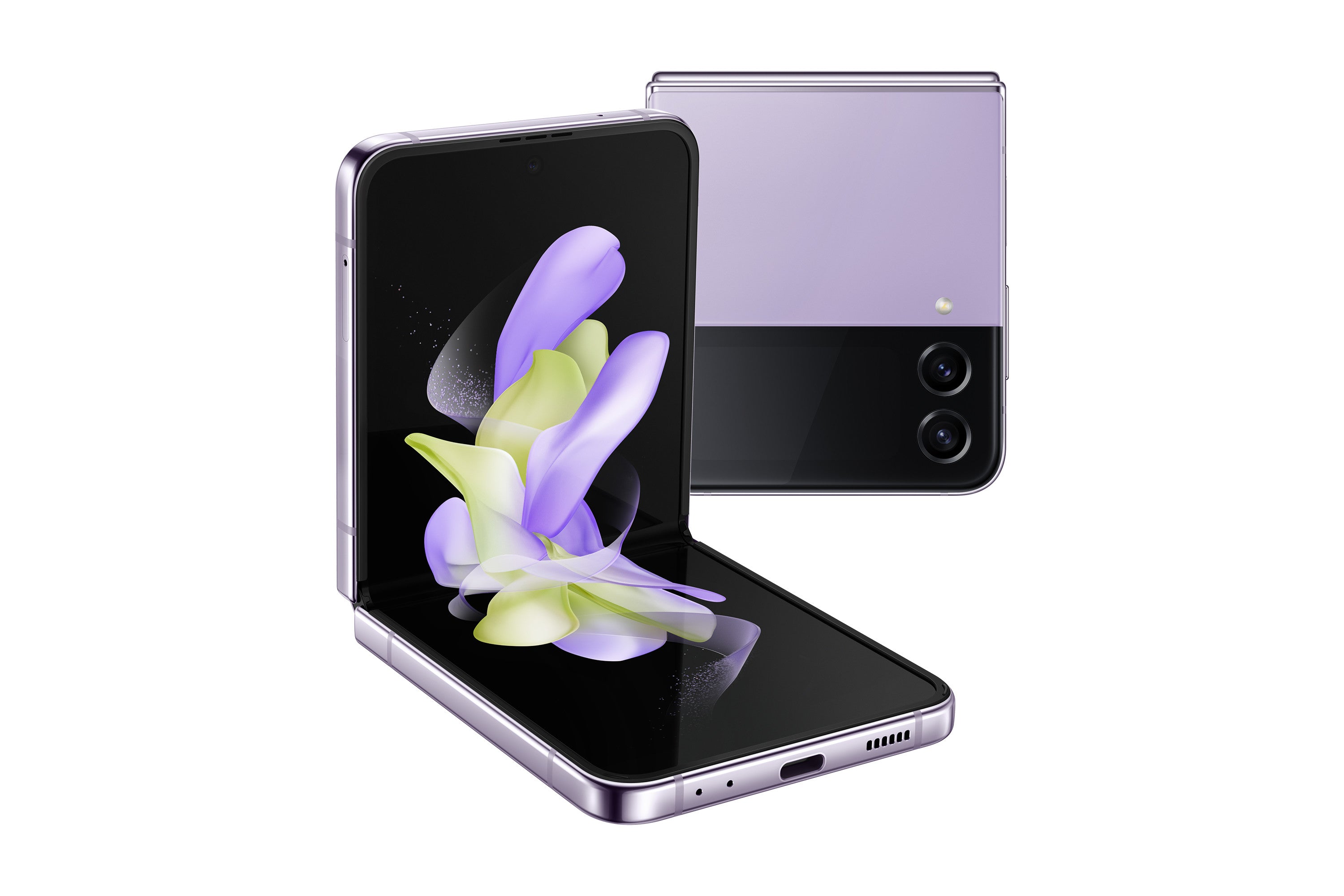 Samsung Galaxy Z Flip4 SM-F721B 17 cm (6,7 Zoll) Dual-SIM Android 12 5G USB Typ-C 8 GB 256 GB 3700 mAh Lila