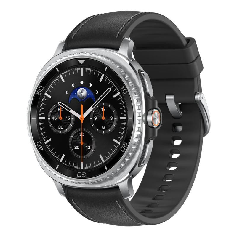 Samsung Galaxy Watch 8 Classic 3,3 cm (1.3") AMOLED 46 mm Digital 438 x 438 Pixel Touchscreen 4G Silber WLAN GPS SM-L505FZKAEUB