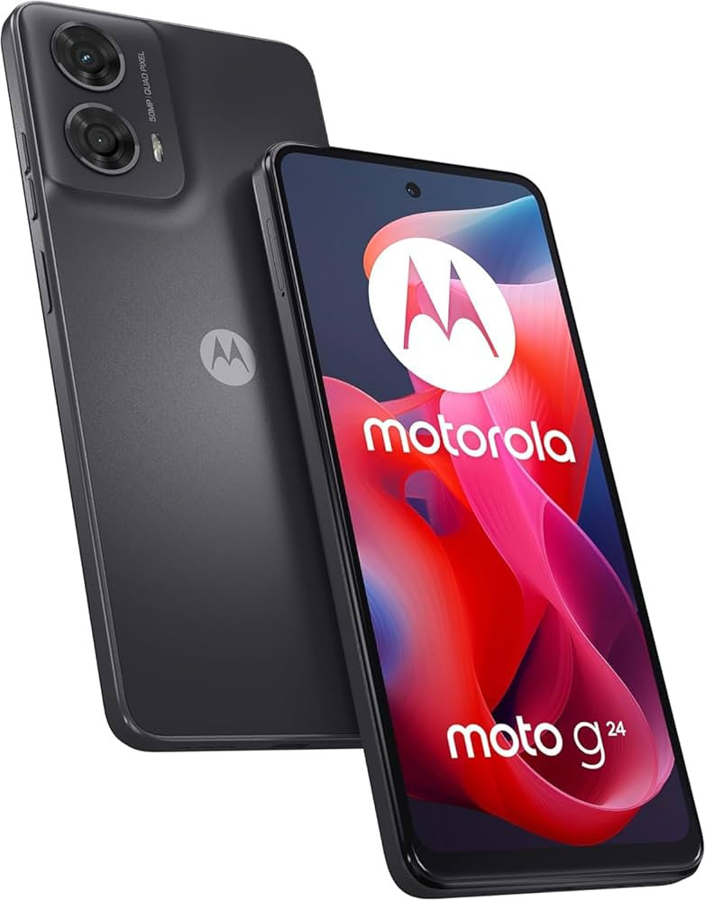 MOTOROLA Moto G24 4 GB RAM, 128 GB interner Speicher, Schwarz PB180002SE