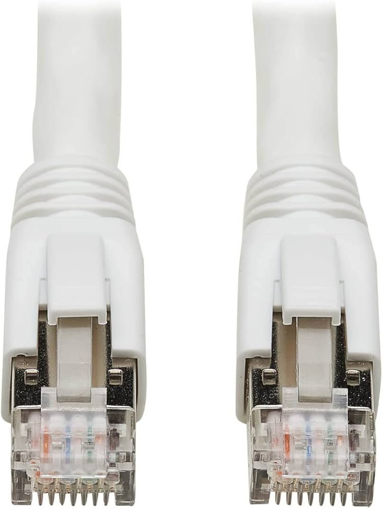 TRIPP - LITE CAT8 25G/40G - zertifiziertes snagless-geschirmtes Ethernetkabel weiß N272 - 006 - WH - Compridis