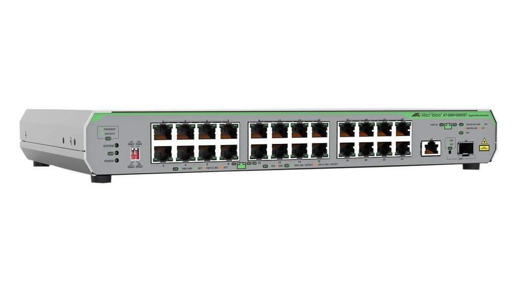 ALLIED TELESIS Gigabit-Unmanaged-Switch mit 10G-Uplink AT - GS910/26XST - 50 - Compridis