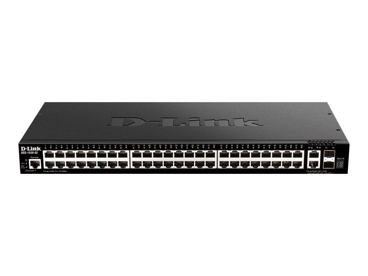 D - Link DGS - 1520 - 28/E Netzwerk-Switch Managed L3 10G Ethernet (100/1000/10000) 1U Schwarz DGS - 1520 - 28/E - Compridis