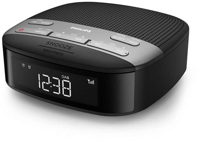 Philips TAR3505/12 Radio Uhr Digital Schwarz, Grau