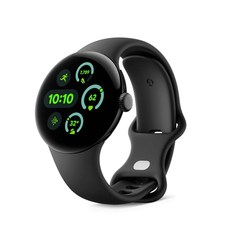 Google Pixel Watch 3 AMOLED 41 mm Digital Touchscreen Schwarz WLAN GPS