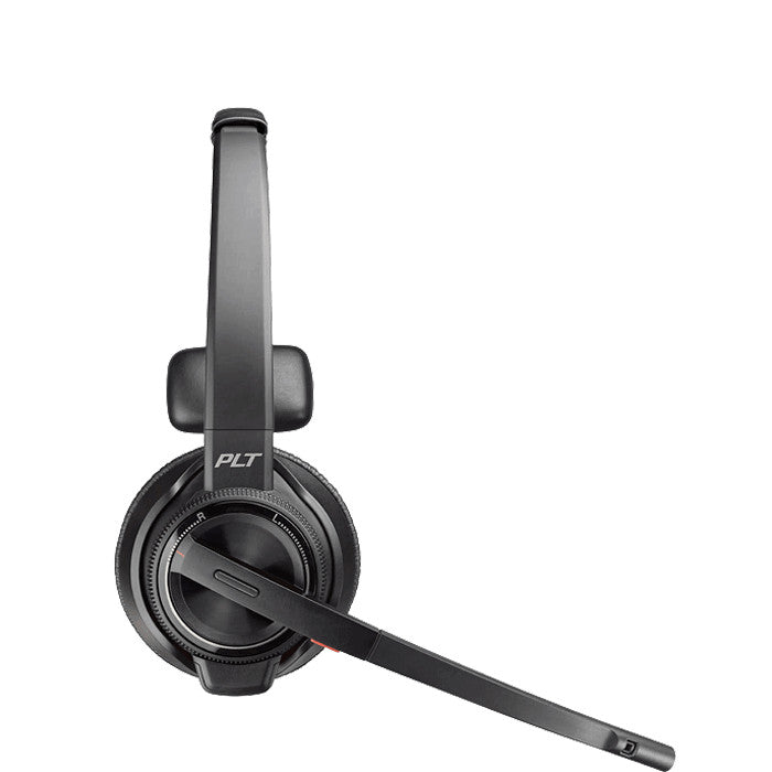 Poly Savi 8210 UC Kopfhörer Kabellos Kopfband Büro/Callcenter Ladestation Schwarz