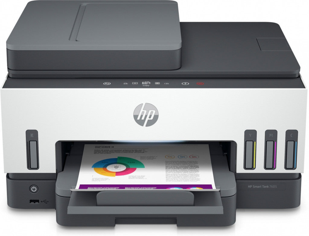 HP Smart Tank 7605 All-in-One Drucker - Drahtlos, Duplex, Farbe