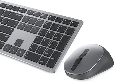 DELL Kabellose Tastatur und Maus für mehrere Geräte KM7120W-GY-INT