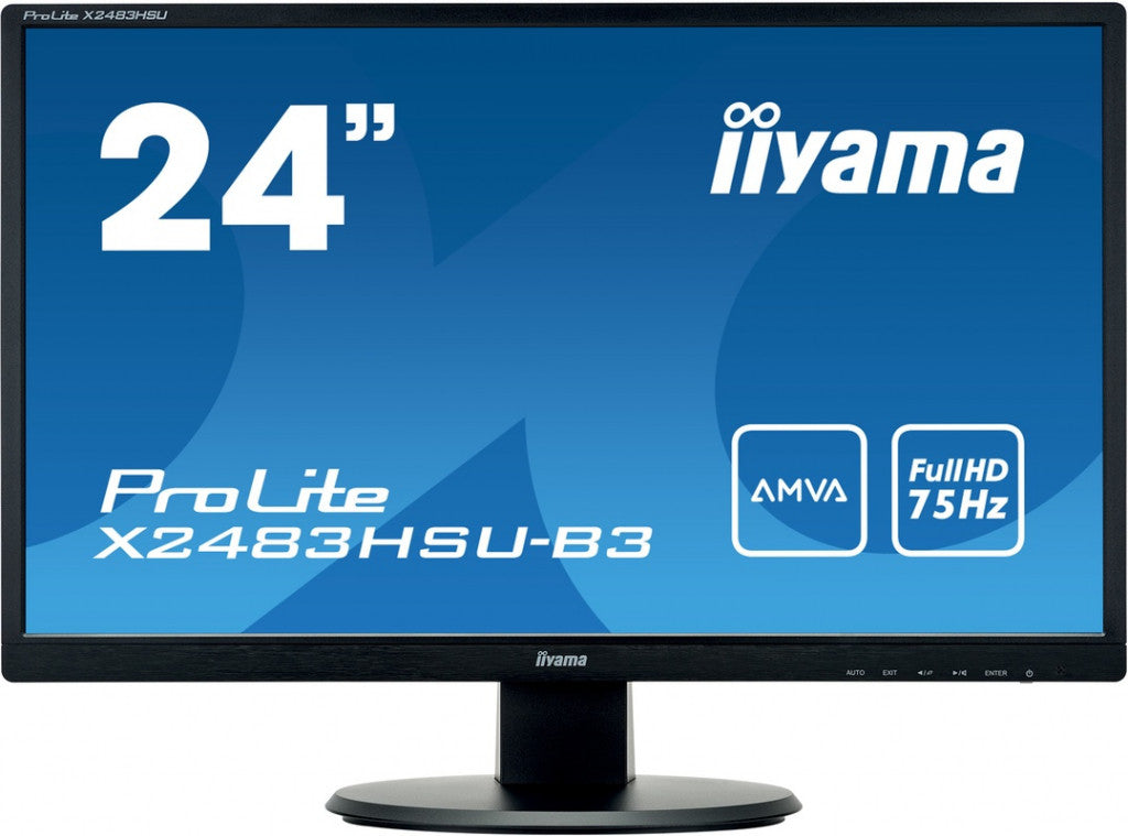 IIYAMA Monitor 24" Zoll LED VA 4ms HDMI schwarz X2483HSU-B3