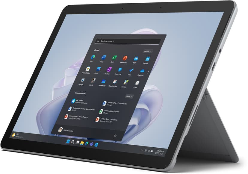 Microsoft Surface Go 4 Intel® N 64 GB 26,7 cm (10.5") 8 GB Wi-Fi 6 (802.11ax) Windows 11 Pro Platin