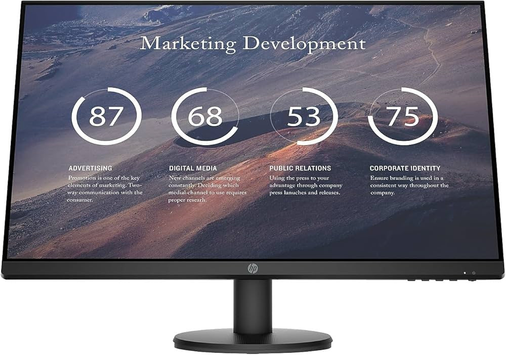 HP P27v G4 Computerbildschirm 68,6 cm (27") 1920 x 1080 Pixel Full HD LCD Schwarz