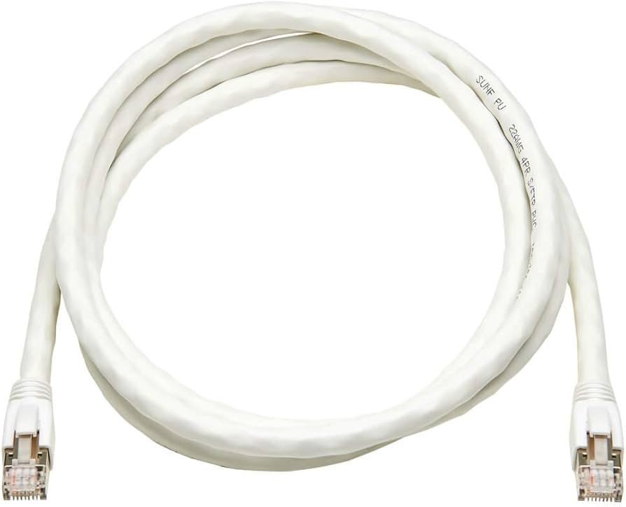 TRIPP - LITE CAT8 25G/40G - zertifiziertes snagless abgeschirmtes Ethernetkabel weiß N272 - 006 - WH - Compridis