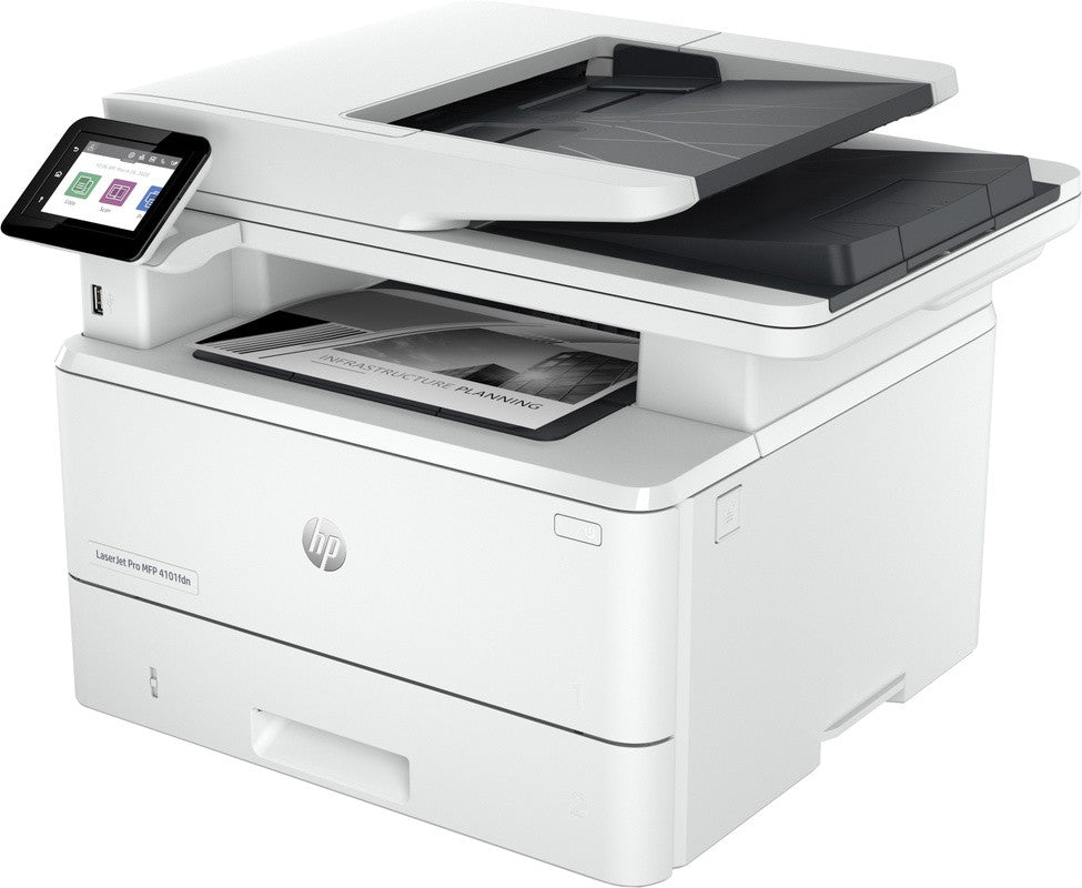 HP LaserJet Pro MFP 4102dw Drucker, Schwarzweiß, Drucker für Kleine und mittlere Unternehmen, Drucken, Kopieren, Scannen, Wireless; Mit Instant Ink kompatibel; Drucken vom Smartphone oder Tablet; Automatischer Vorlageneinzug