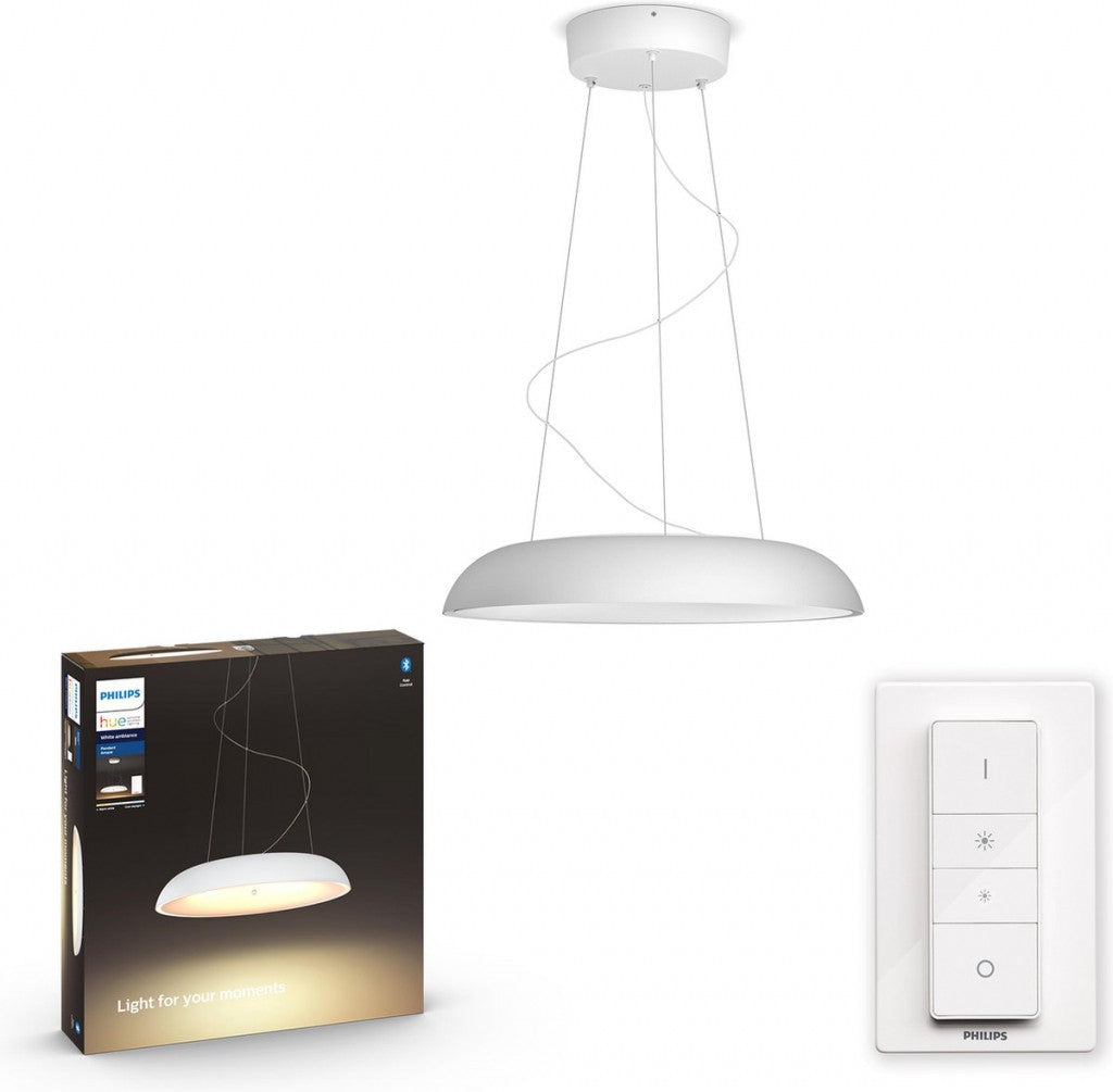 Philips Hue White ambience Amaze Pendelleuchte weiß + Dimmschalter 4023331P6