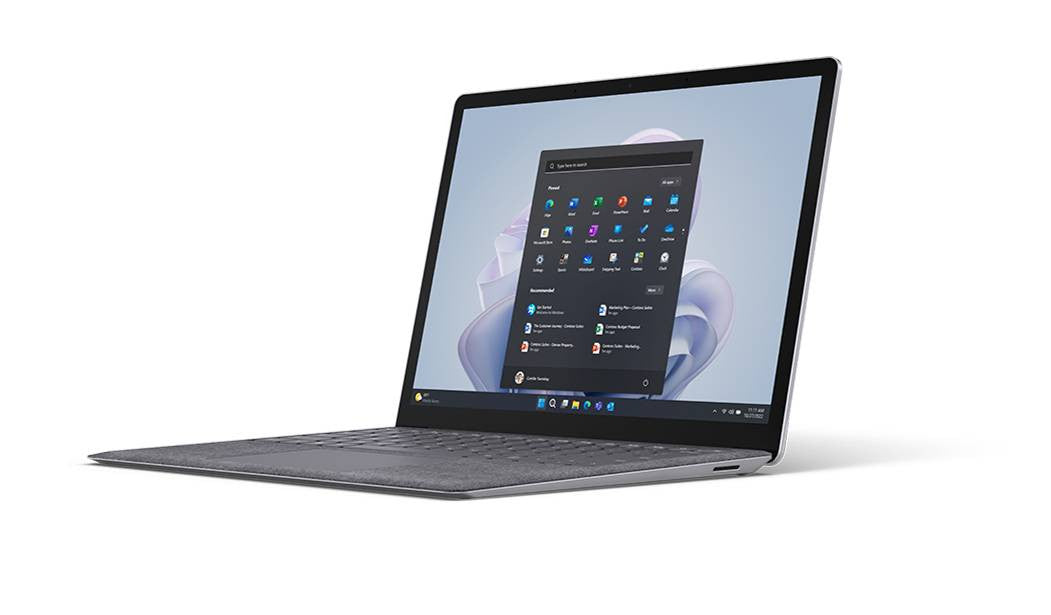 Microsoft Surface Laptop 5 Intel® Core™ i7 i7-1265U 34,3 cm (13.5") Touchscreen 16 GB LPDDR5x-SDRAM 256 GB SSD Wi-Fi 6 (802.11ax) Windows 11 Pro UK Englisch Platin