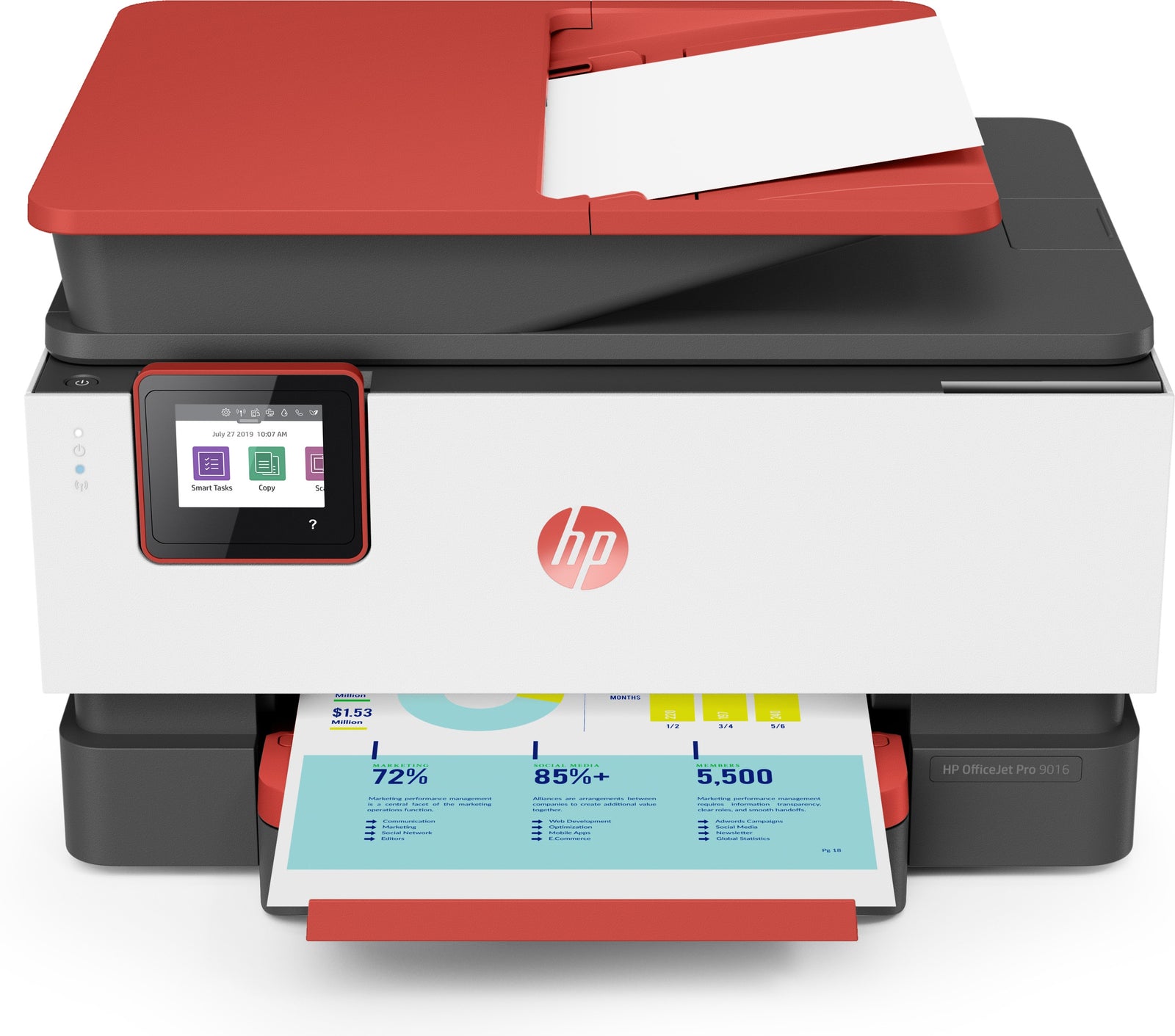 HP OfficeJet Pro 9016 All-in-One – 22 S./Min Schwarz • 18 S./Min Farbe + Duplex