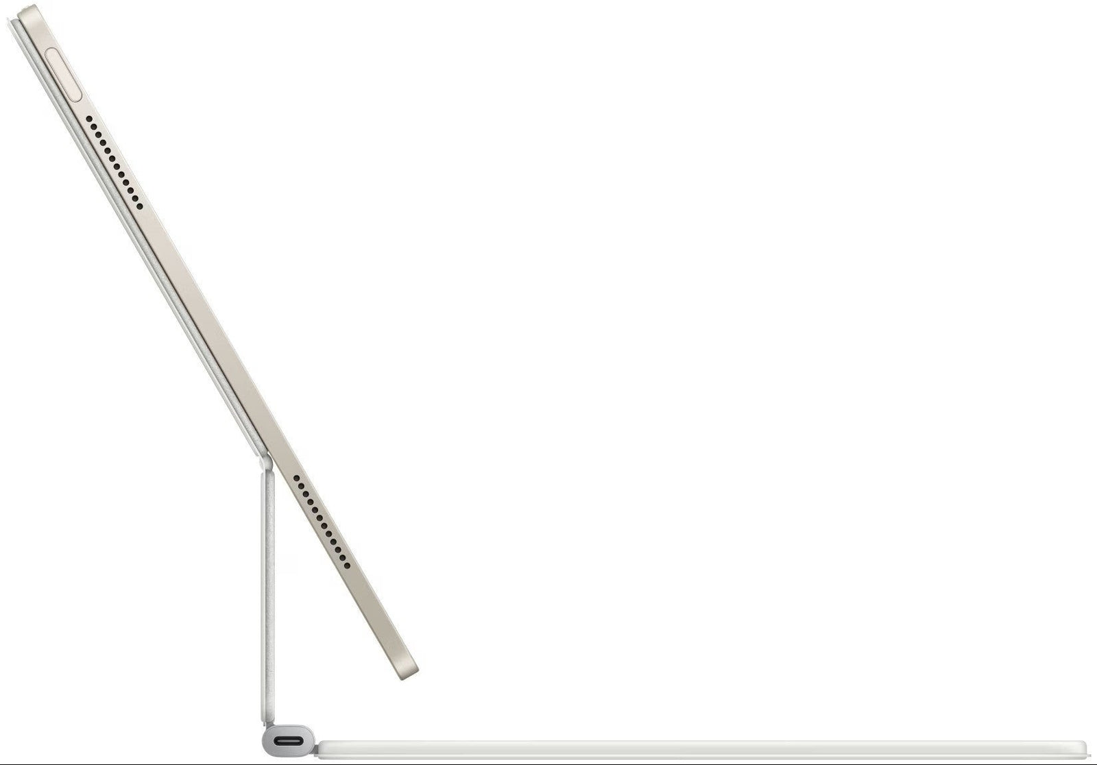 APPLE Magic Keyboard für 13‑INCH iPad Air (M3) Englisch (M3 VK) Weiß MDFW4B/A - Compridis