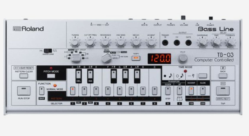 Roland TB-03 synthesizer Digital synthesizer Grey