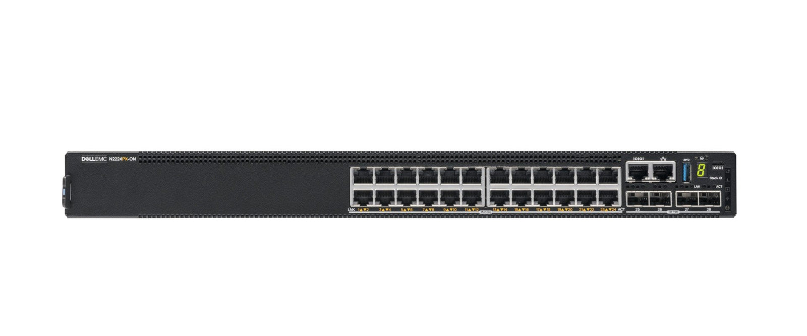 DELL N - Series N3224P - ON Managed L2 Gigabit-Ethernet (10/100/1000) Power over Ethernet (PoE) 1U Schwarz 210 - ASPU - Compridis