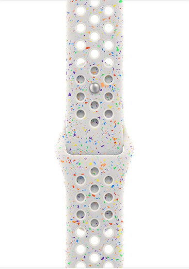 Apple MUUK3ZM/A intelligentes tragbares Zubehör-Armband Weiß Aluminium, Fluorelastomer MUUK3ZM/A - Compridis