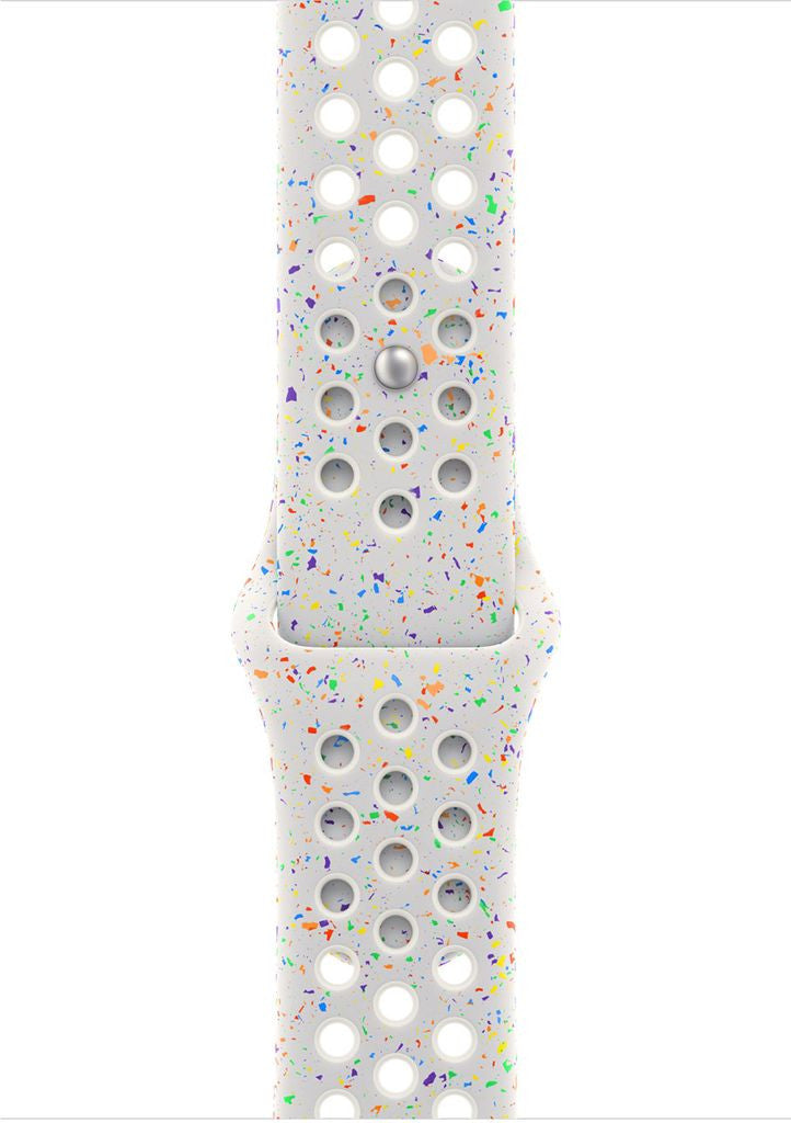 Apple MUUK3ZM/A Intelligentes tragbares Accessoire Band Weiß Aluminium, Fluor-Elastomer
