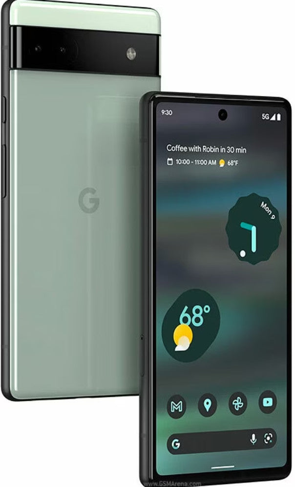 Google Pixel 6a 15,5 cm (6.1") Dual-SIM 5G USB Typ-C 6 GB 128 GB 4410 mAh Grün GA03715-GB