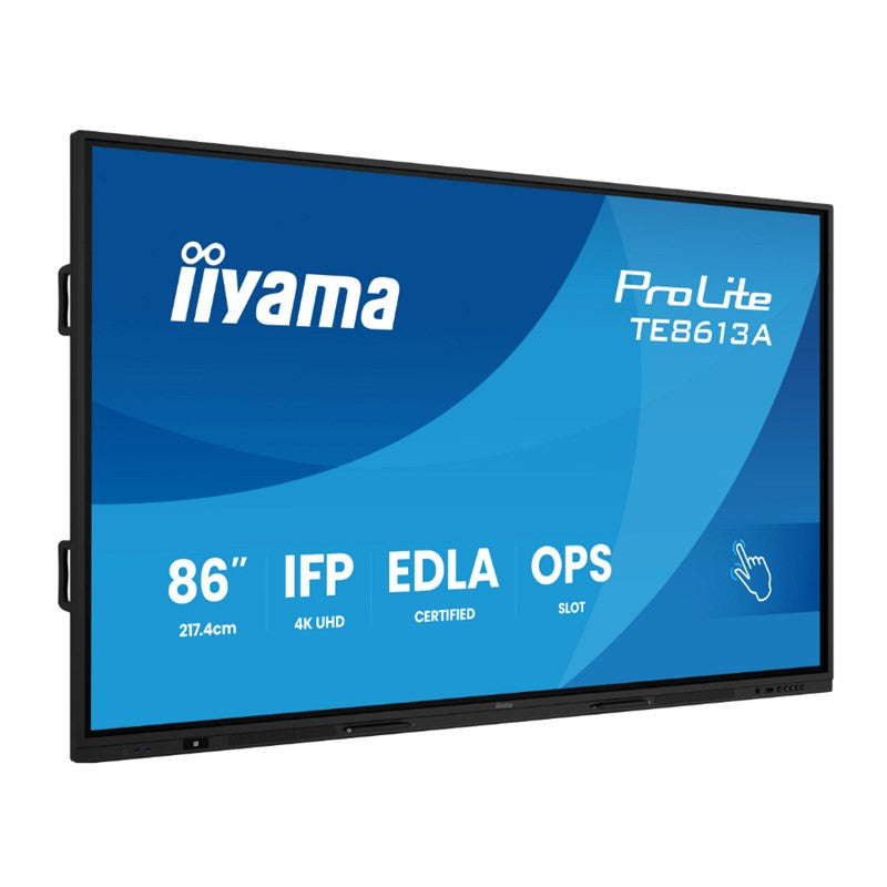 IIYAMA 4K Signage Display Touchscreen (85.6" Wi-Fi TE8613A-B2AG